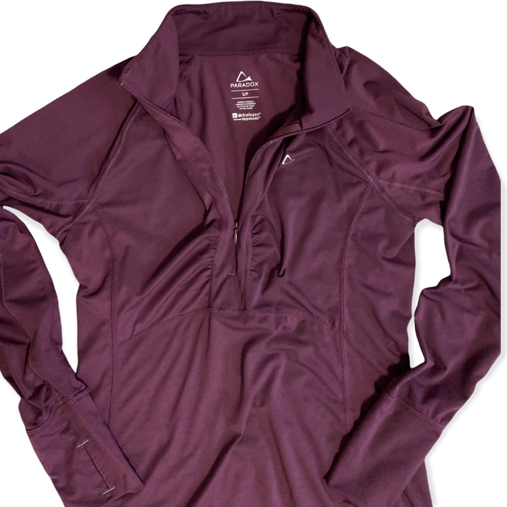 Paradox Purple Dri Release 1/2 zip Pullover - Small